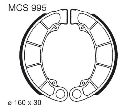 Szczęki hamulcowe tył 160x30mm HONDA