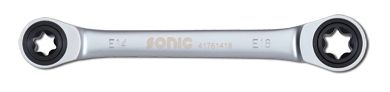 Klucz płasko-oczkowy / zapadkowy E-TORX E20, E24 - 41762024