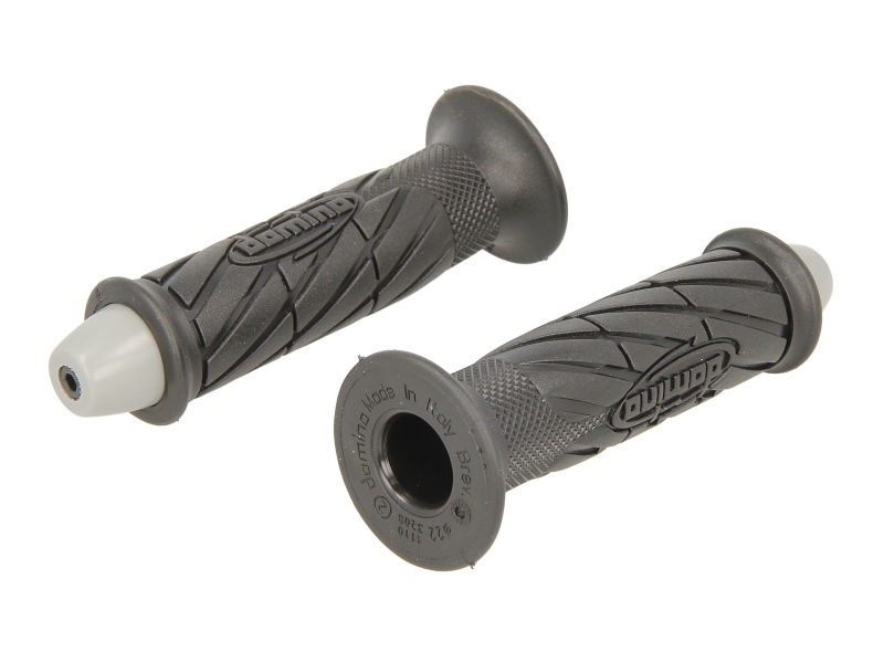 Ručke upravljača promjer upravljača 22mm dužina 117mm Trkaća boja: crna (Domino)