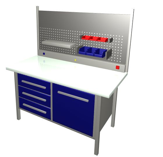 EVERT Stół warsztatowy EV600021+SS+LIS+PERF