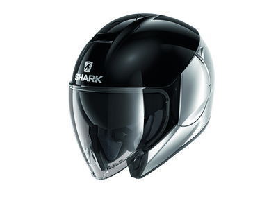 SHARK Otevřená přilba CITYCRUISER DUAL BLANK, černá/šedá barva, velikost XS