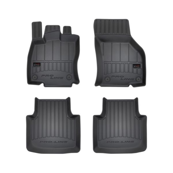 FROGUM Gumové koberce, čierne, sada 4 ks (2x predné, 2x zadné), VW Passat (Kombi/Sedan) od 08.2014