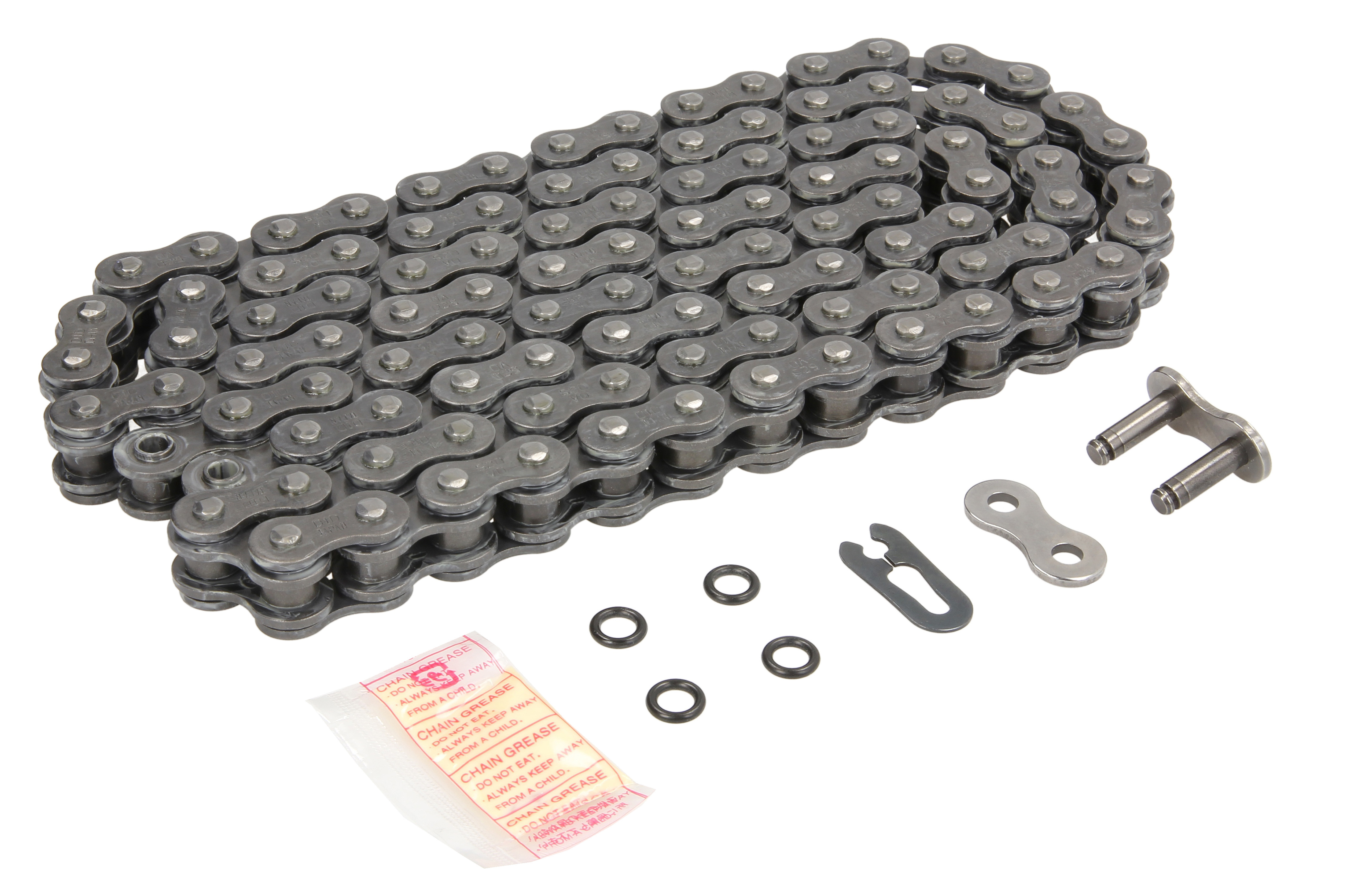 Lanac 520 V pojačani, broj karika 106 o-ring crna, tip priključka kopča