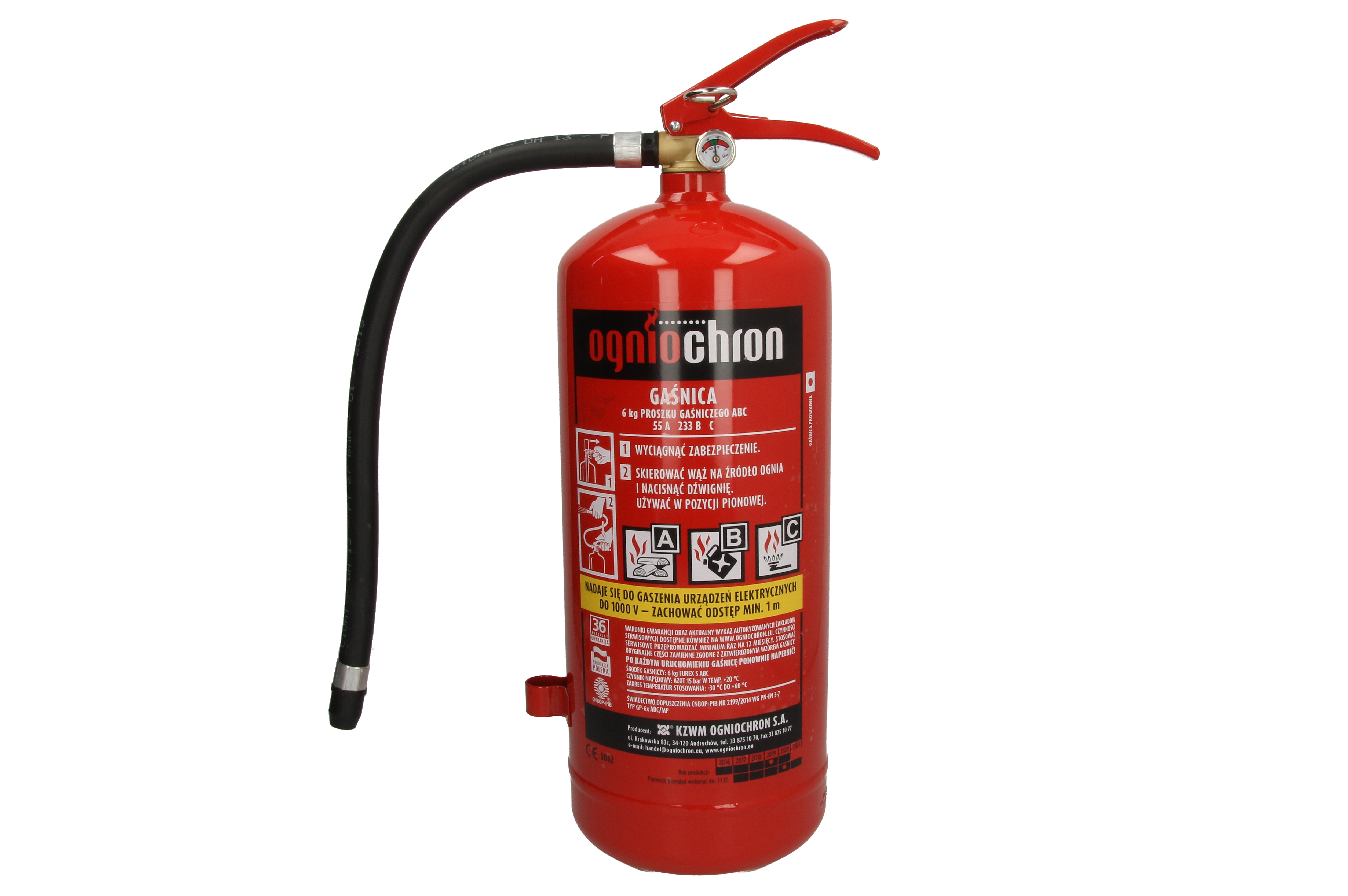 OGNIOCHRON Gaśnica OGN GP6X ABC 6KG