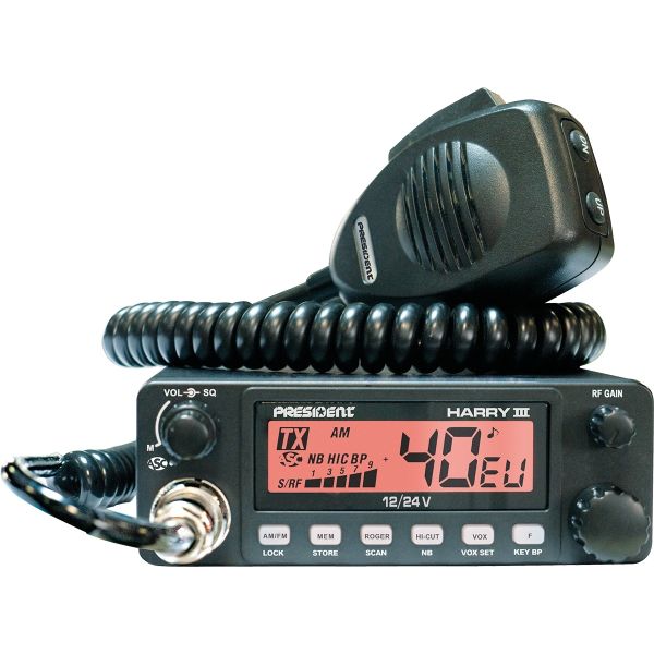 PRESIDENT CB rádio model CB PRES HARRY III ASC; CBP TXMR668