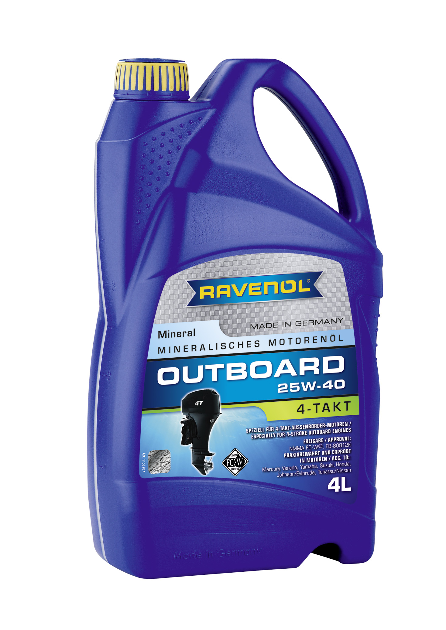 RAVENOL Olej silnikowy RAV OUTBOARD 4T 25W40 4L