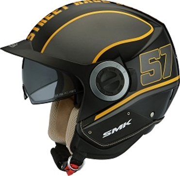 Kaciga otvorena SMK DERBY GRID MA246 boja crna/mat/siva
