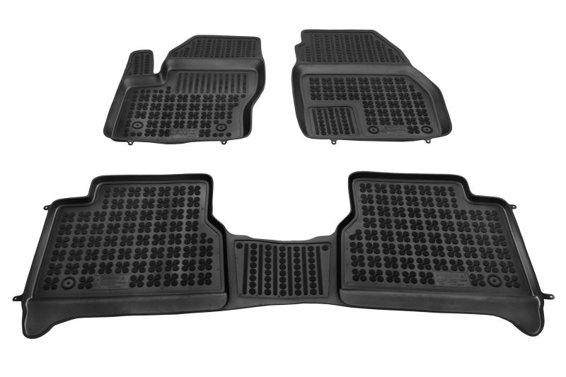 REZAW-PLAST Gumové koberce, černá, sada 3 ks (2x přední, 1x zadní) Ford Tourneo Connect V408, Transit Connect, Transit Connect, Transit Connect V408 (VAN) 02.2013