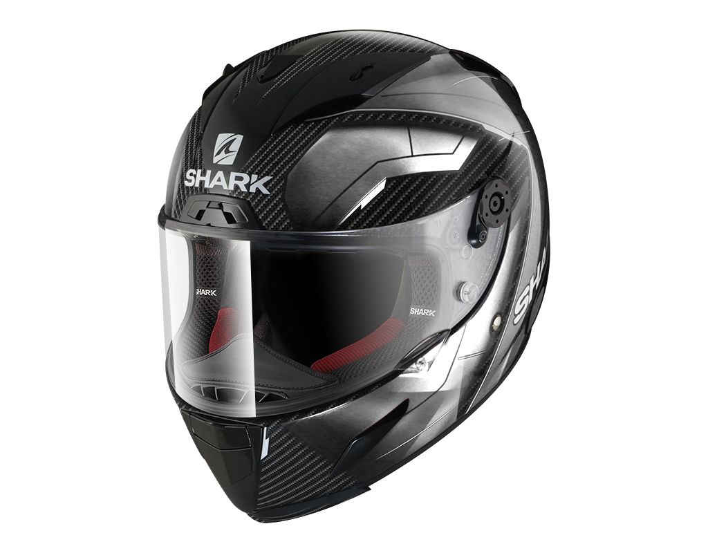 Kaciga integralna SHARK RACE-R PRO CARBON DEAGER boja bijela/crna/siva