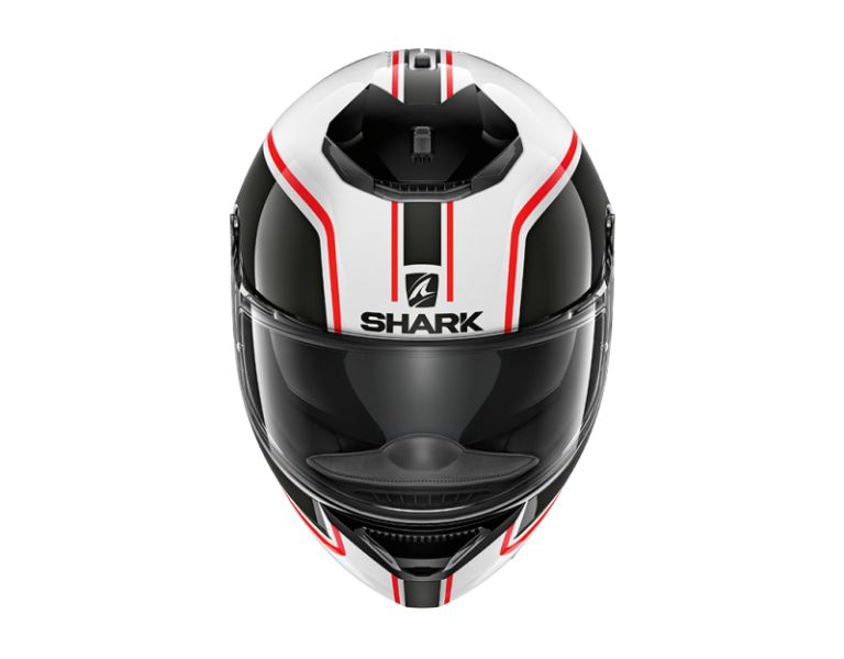 SHARK Integrální přilba SPARTAN PRIONA, bílá/černá/červená barva, velikost XS