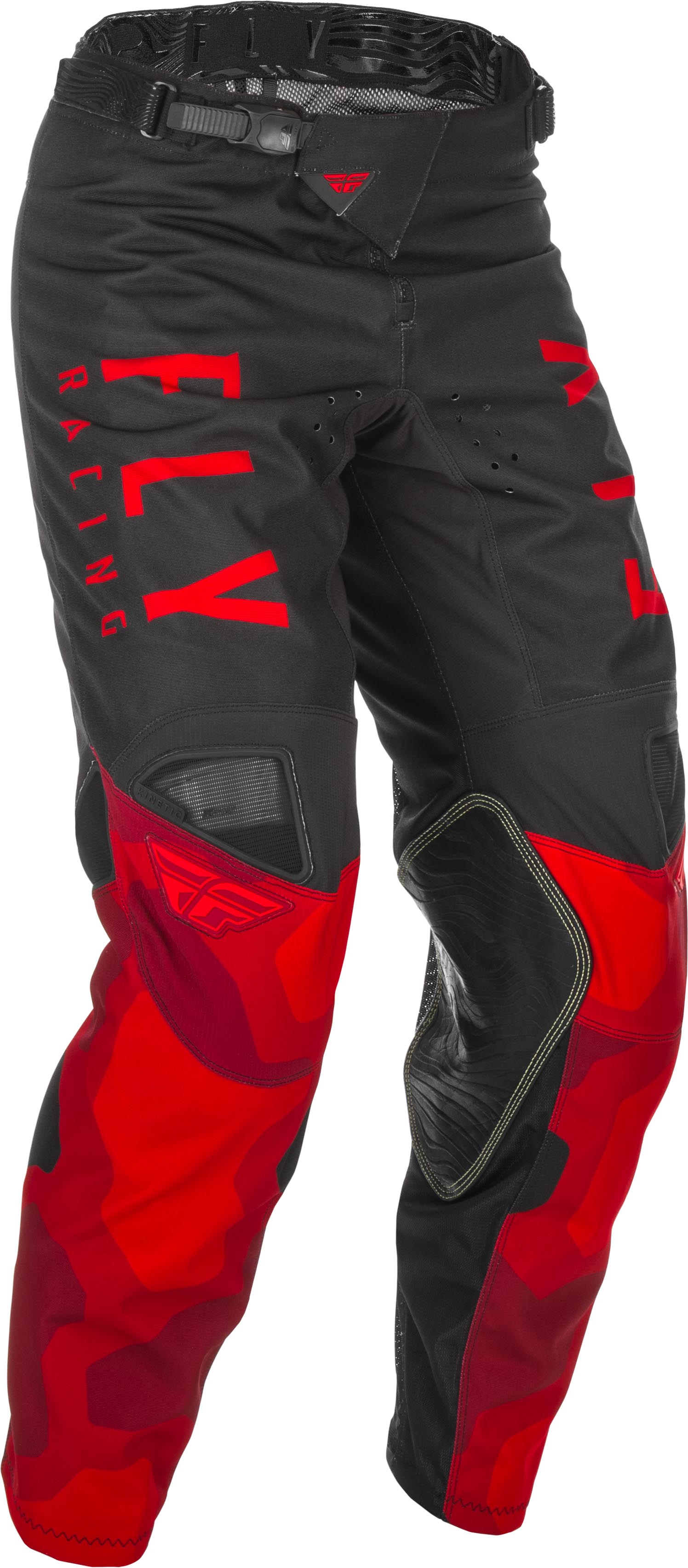 Hlače cross/enduro FLY RACING KINETIC K221 boja crna/crvena