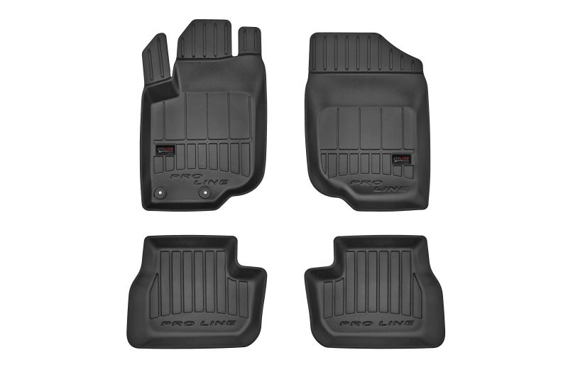 FROGUM Gumové koberce, čierne, sada 4 ks (2x predné, 2x zadné), Peugeot 207, 207 CC, 207 SW (Hatchback/Kabriolet/Kombi) od 02.2006-12.2015