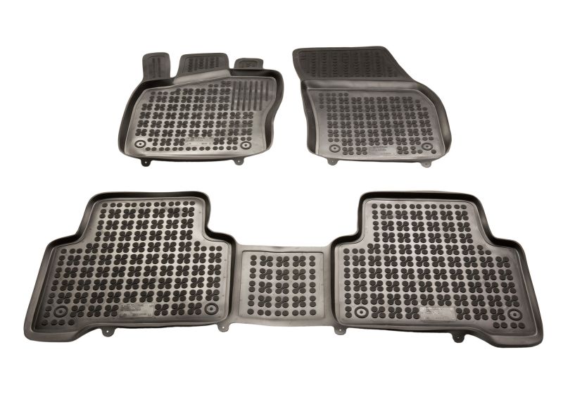 REZAW-PLAST Gumové koberce, černá, sada 3 ks (2x přední, 1x zadní) VW Touran 05.2015