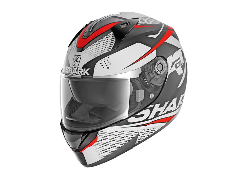 Kaciga integralna SHARK RIDILL STRATOM boja bijela/crna/crvena/mat