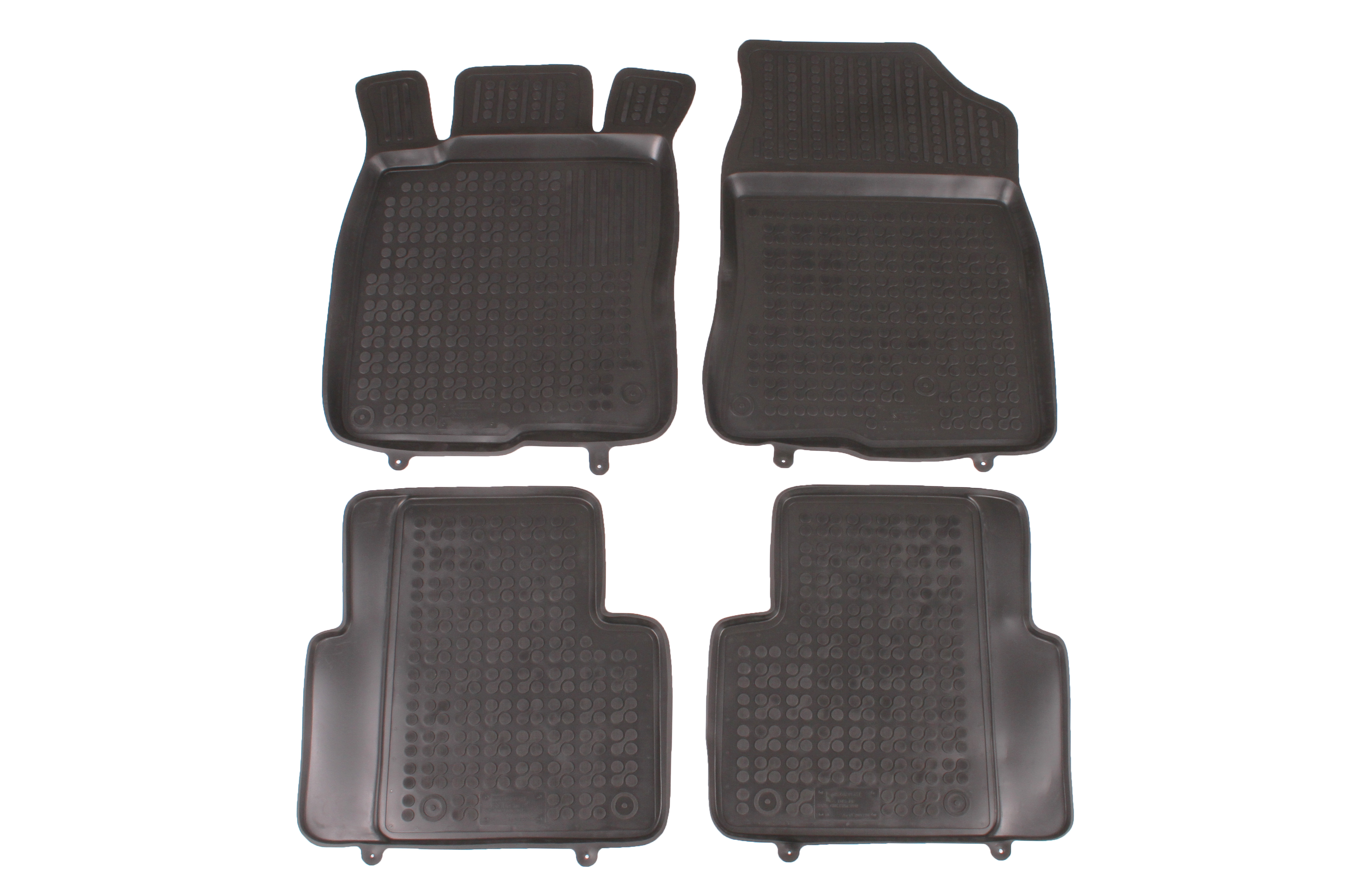 REZAW-PLAST Gumové koberce, černá, sada 4 ks (2x přední, 2x zadní) Honda Civic X (Hatchback) 02.2017