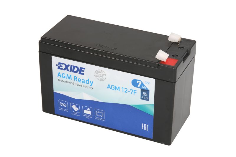 EXIDE Batéria pre motocykle 12V 7Ah 85A AGM12-7F