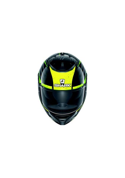 SHARK Integrální přilba SPARTAN 1.2 KOBRAK, černá/šedá/zelená/žlutá barva, velikost XS