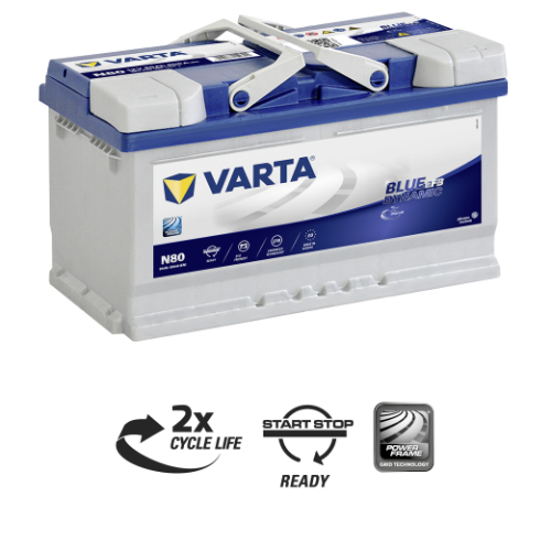 VARTA Autobatéria Start-Stop EFB 12V 80Ah 800A 580500080