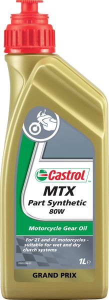 Ulje za transmisiju SAE 80 CASTROL MTX PART SYNTHETIC 1l GL-4 Polusintetičko