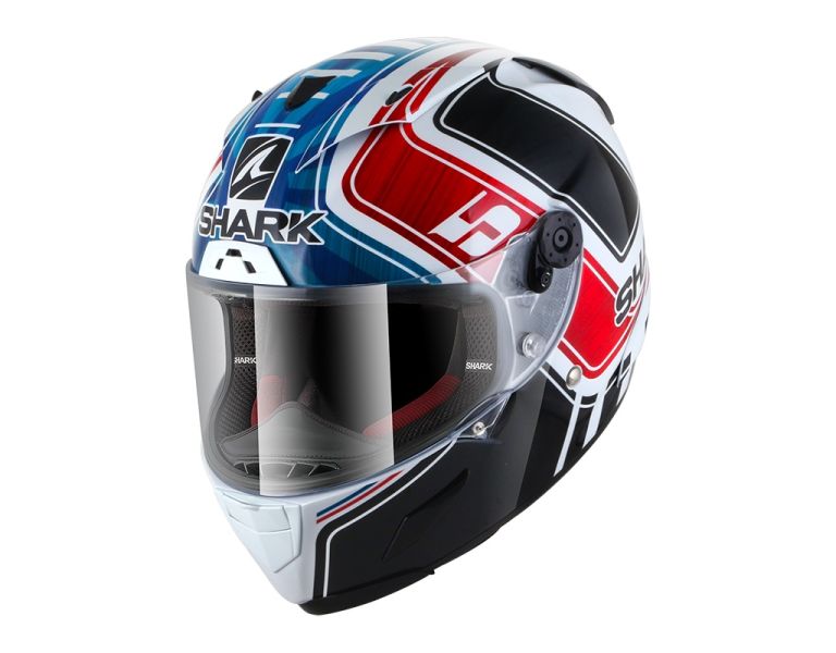 Kaciga integralna SHARK RACE-R PRO REPLICA ZARCO GP DE FRANCE boja bijela/crna/crvena/plava