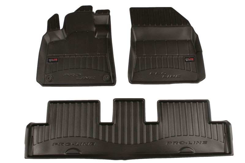 FROGUM Gumové koberce, čierne, sada 4 ks (2x predné, 2x zadné), Citroen C4 Grand Picasso II, C4 Picasso II, Spacetourer (Minivan) od 02.2013
