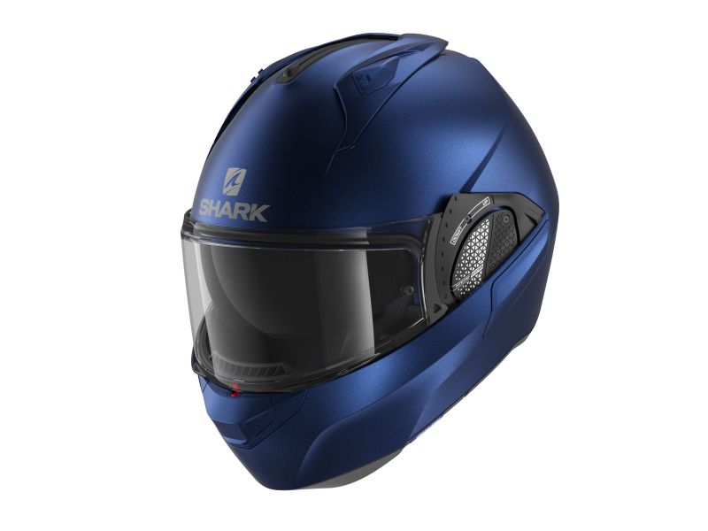 Kask szczękowy SHARK EVO-GT BLANK MAT kolor matowy/niebieski