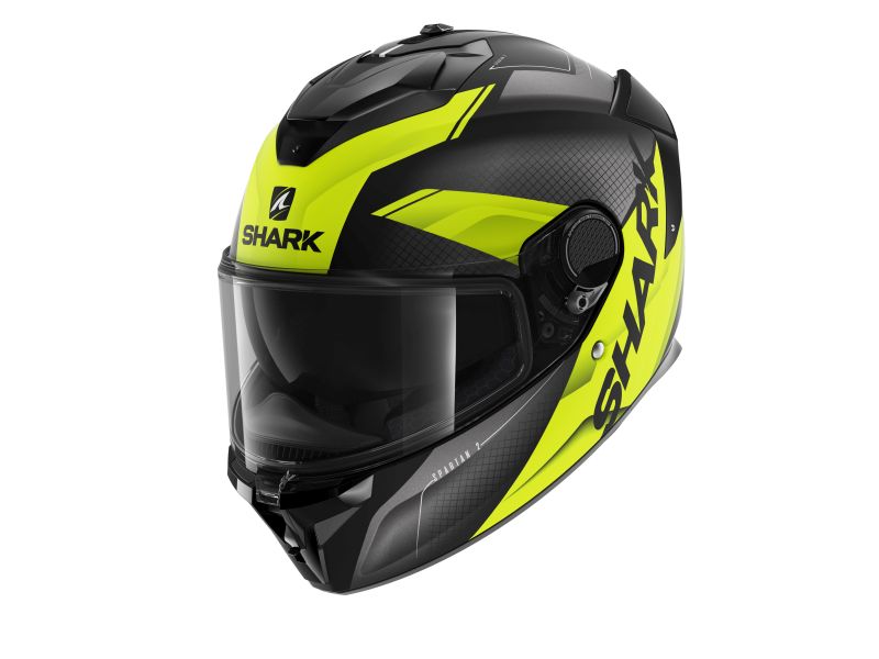 Integrální přilba SPARTAN GT ELGEN, antracit/žlutá barva, velikost XL