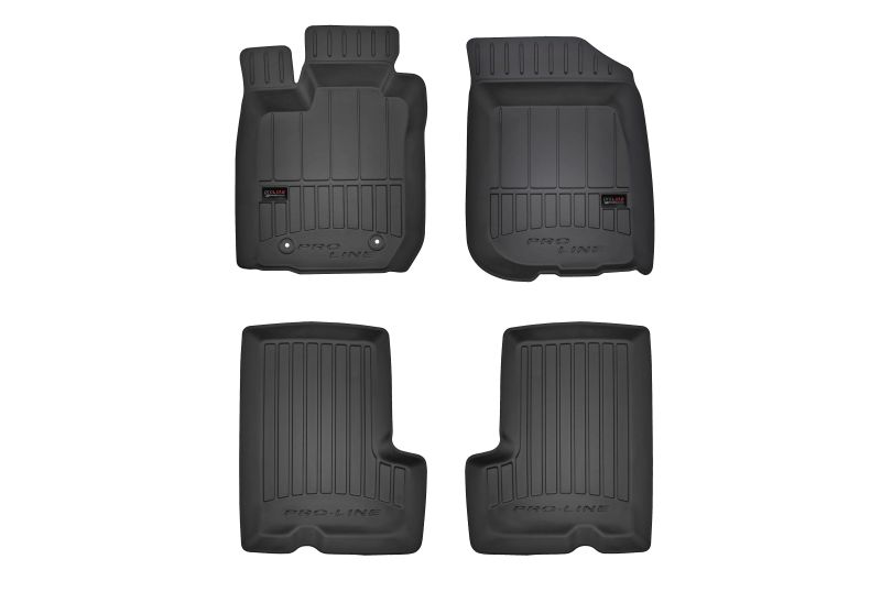 FROGUM Gumové koberce, čierne, sada 4 ks (2x predné, 2x zadné), Dacia Duster (SUV) od 04.2010-01.2018