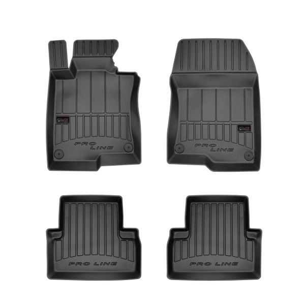 FROGUM Gumové koberce, čierne, sada 4 ks (2x predné, 2x zadné), Honda Accord VIII (Kombi/Sedan) od 06.2008