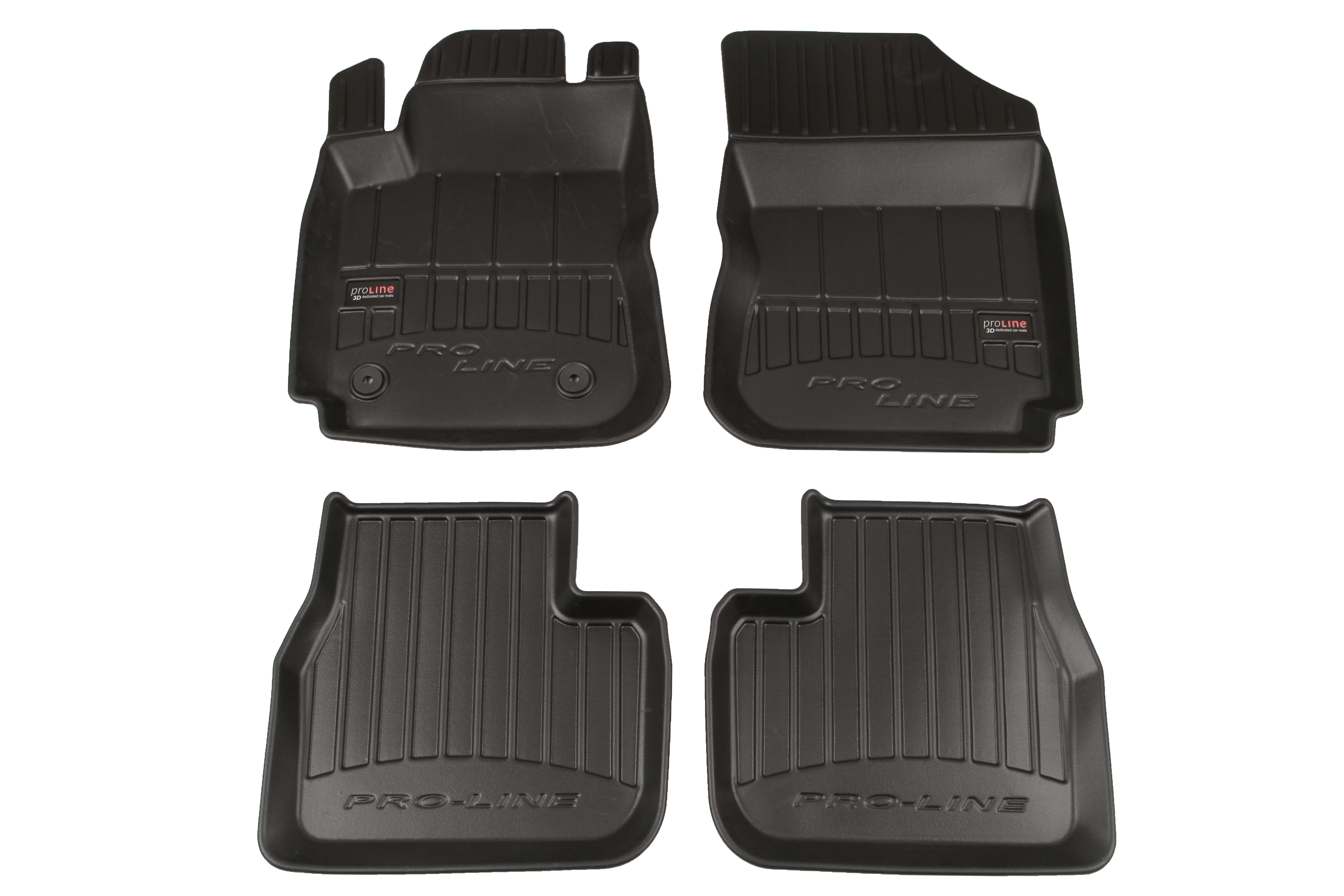 FROGUM Gumové koberce, černé, sada 4 ks (2x přední, 2x zadní), Citroen C4 Cactus od 09.2014