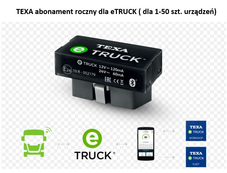 TEXA Oprogramowanie do testerów i diagnoskopów TEX ABO ETRUCK 1