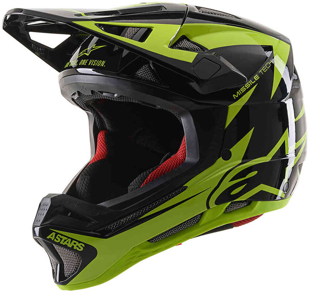 Kaciga (EN) bike ALPINESTARS MISSILE TECH AIRLIFT - CE EN boja crna/žuta