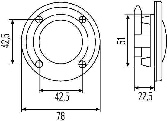 Comutator HELLA negru 24V 5A cablu 500mm pentru HYUNDAI Sistem electric Comutatoare/Opritoare