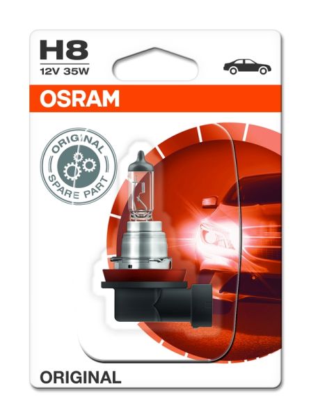 Bec far faza lunga OSRAM H8 12V 35W PGJ19-1 Standard ambalaj blister 1buc Mercedes Volvo Audi