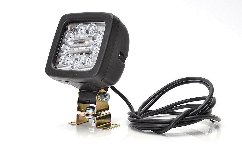 Lampa de lucru LED 12/24V WAS 1300lm IP66/IP68 9 LED 101x101x77mm ECE R10 Far raza mare Iluminare auto