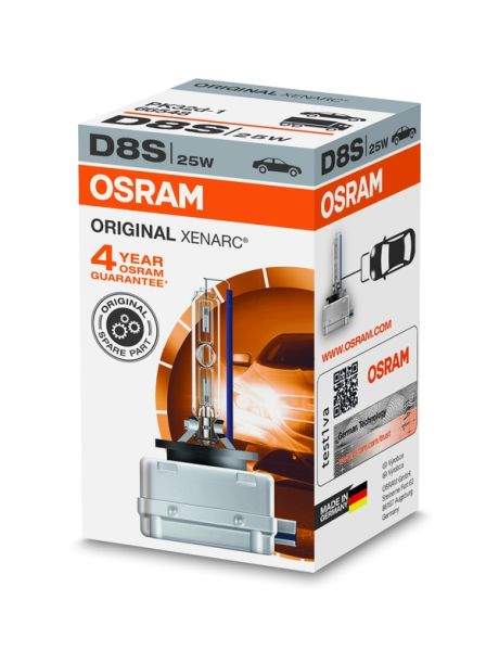 Bec far faza lunga OSRAM D8S 12V 25W PK32D-1 Xenon Xenarc 4500K compatibil DS DS 3 AUDI A1 CITROEN DS3 FORD RANGER