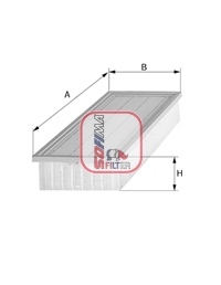 Filtru aer SOFIMA Insertie FIAT Inaltime 47mm Latime 124mm Lungime 259mm