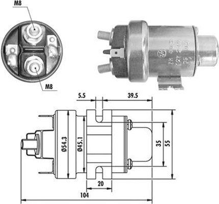 Solenoid, electromotor MAGNETI MARELLI