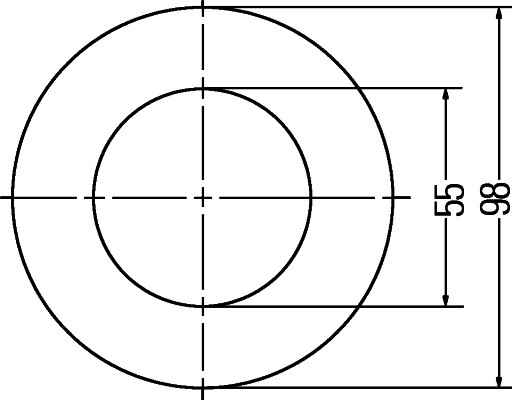 Lumina de delimitare HELLA LED Alb Fata Dreapta/Stanga 24V 1.8W 12 LED-uri 30x98x98 mm 160 mm cablu ECE-R7