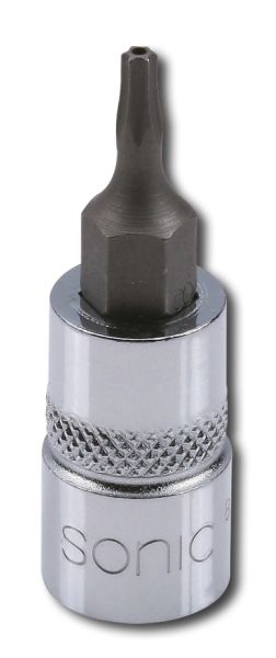 Tubulară 1/4` TORX Tamper T9H SONIC lungime 37 mm cheie scurtă 6.3 mm Echipament service Scule de mână