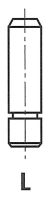 Ghid supapa FRECCIA aspiratie evacuare DAEWOO NEXIA 1.5 02.95-08.97 diametru interior 7.02 mm exterior 11.03 mm lungime 47.5 mm fonta