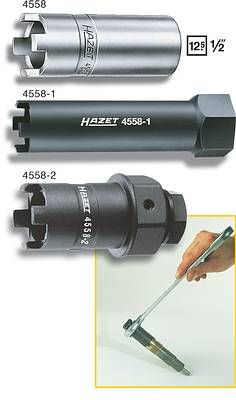 Scule pt sistem de alimentare HAZET Socket 1/2` L=72mm spigot-type injectors Otel clor vanadiu Diametru 28.4mm 12.5mm