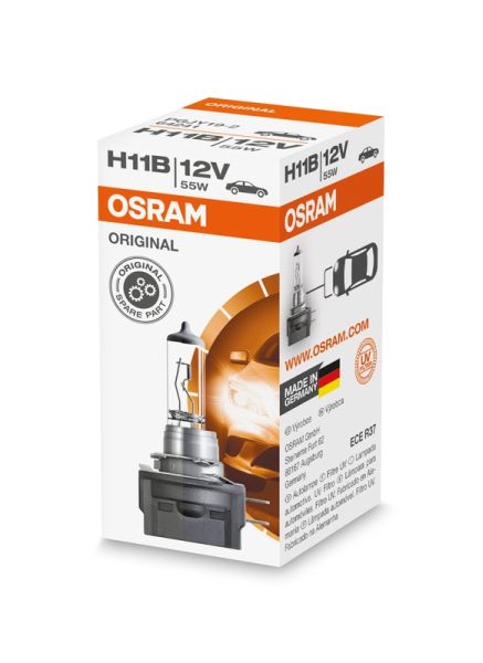 Bec far faza lunga OSRAM H11B 12V 55W PGJY-2 Standard halogen cutie 1buc