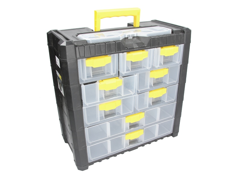 Organizator Garaj Rafturi Mammooth Cutie Scule Negru Plastic Lungime 200 mm Lățime 400 mm Înălțime 392 mm