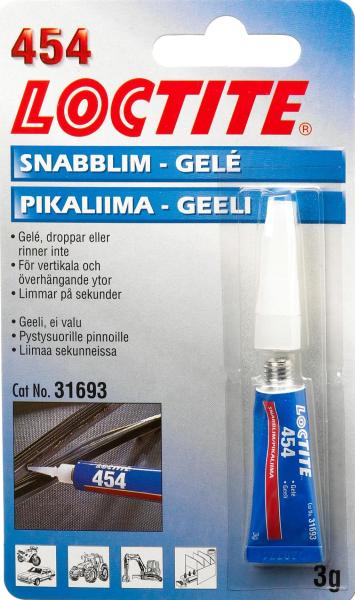 Adeziv Universal LOCTITE Cianoacrilat Incolor Gel 3g Intarire Rapida Tip Picatura