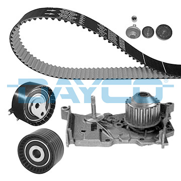 Set distributie DAYCO curea intinzator pompa apa Dacia Logan Sandero Renault Clio 27mm 1257mm 132 dinti