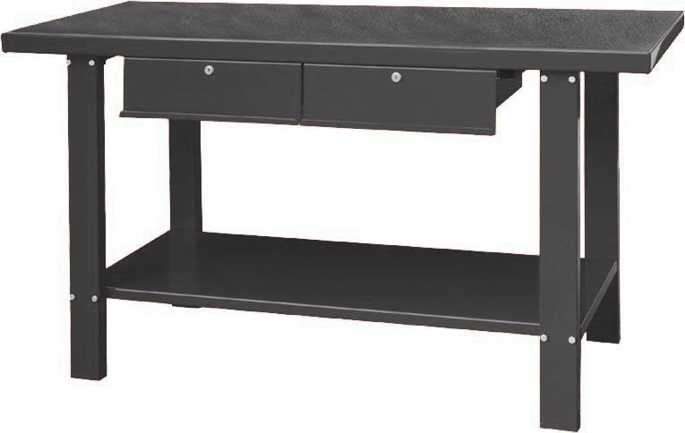 Banc de lucru PROFITOOL 2 sertare incuietor sarcina maxima 300kg latime 1500mm adancime 640mm inaltime 865mm