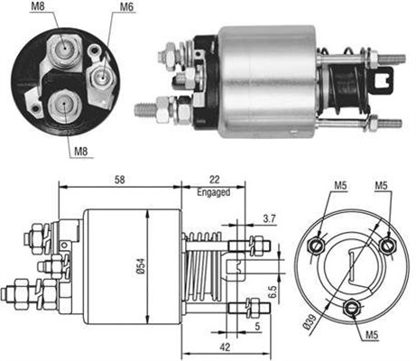 Solenoid, electromotor MAGNETI MARELLI