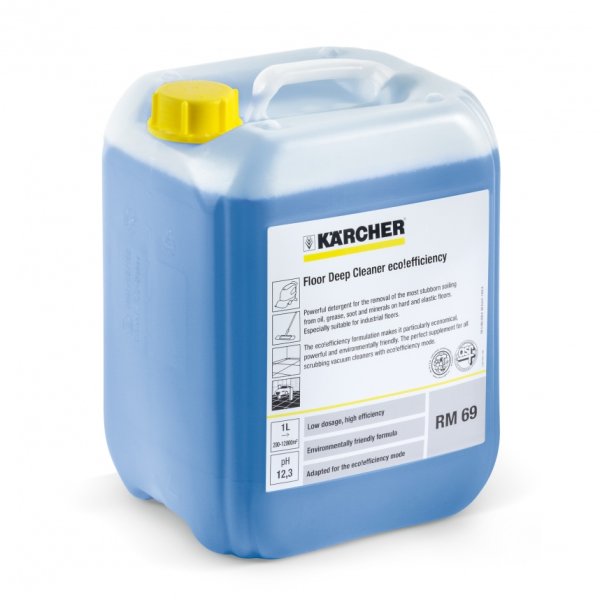 Agenti de curatare KARCHER pentru podea 10l Capacitate 10.0l Greutate 10,68kg Eticheta printabila Index 6.296-049.0