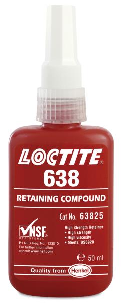 Adeziv anaerob verde greu de demontat pentru rulmenti tije pinioane fixare LOCTITE 50ml 0,25mm